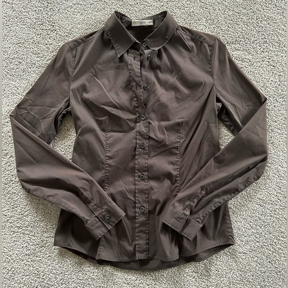 Prada brown button down. Size 40. Offers considered! - Picture 1 of 5